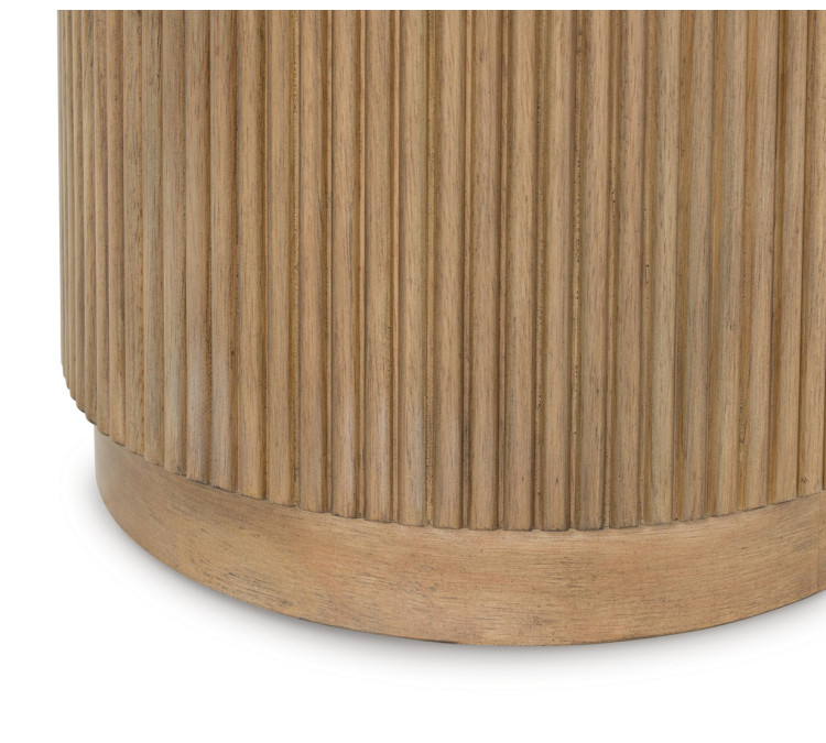 Camdill End Table - Light Brown/White