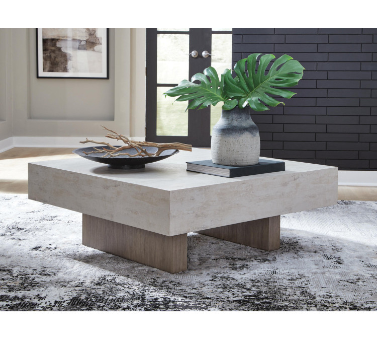 Jorlaina Coffee Table - Light Grayish Brown