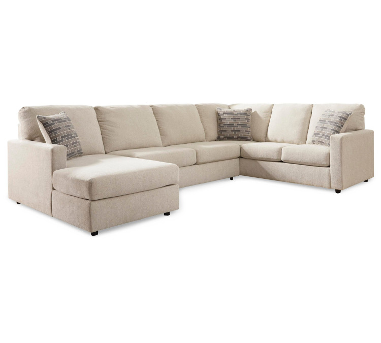 Edenfield 3-Piece Sectional with Chaise - Linen