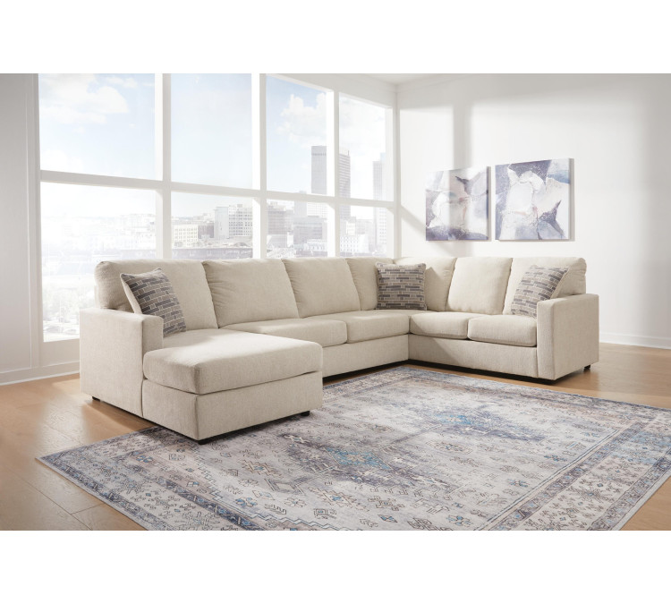 Edenfield 3-Piece Sectional with Chaise - Linen