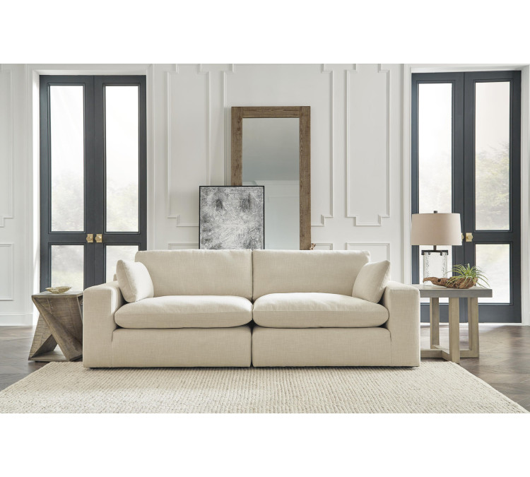 Elyza 2-Piece Sectional Loveseat - Linen