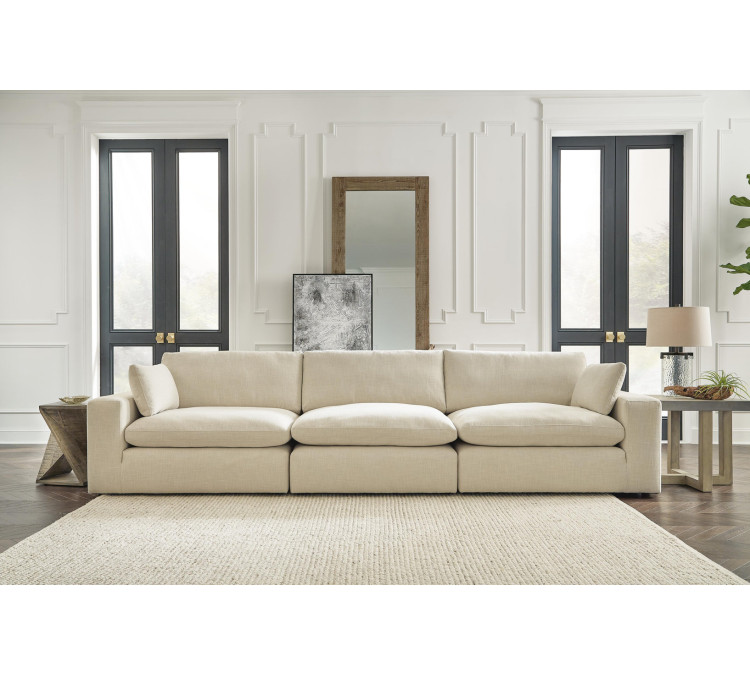 Elyza 3-Piece Sectional Sofa - Linen