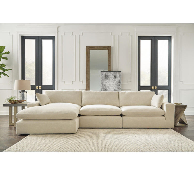 Elyza 3-Piece Sectional with Chaise - Linen