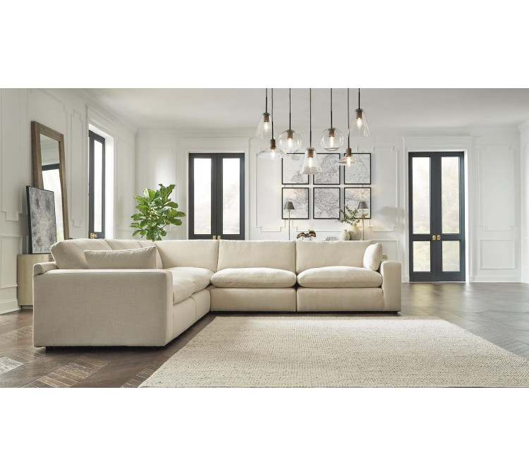 Elyza 5-Piece Sectional - Linen