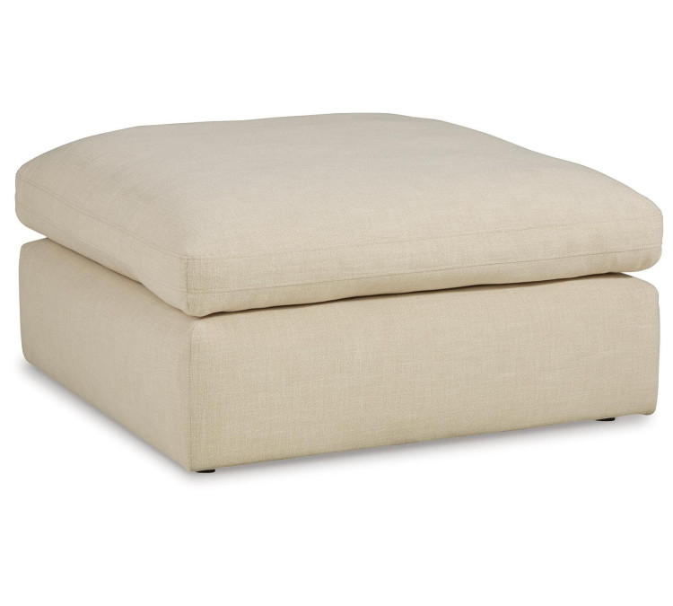 Elyza Oversized Accent Ottoman - Linen