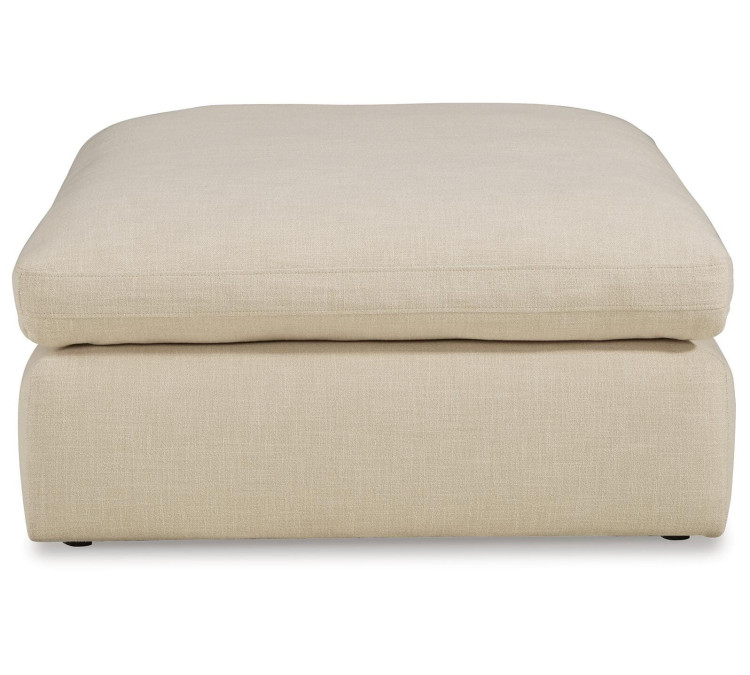 Elyza Oversized Accent Ottoman - Linen