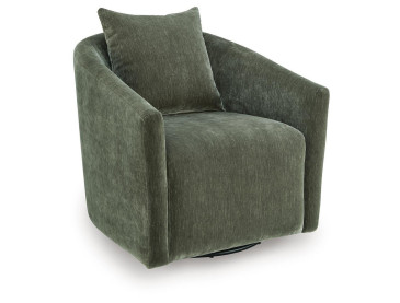 Leastow Swivel Accent Chair - Loden