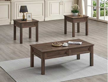 LORRAINE 3-PC COCKTAIL SET - Brown