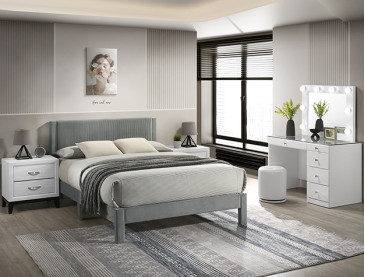 LUCIA BED FRAME LIGHT - Grey