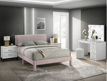 LUCIA BED FRAME - Pink