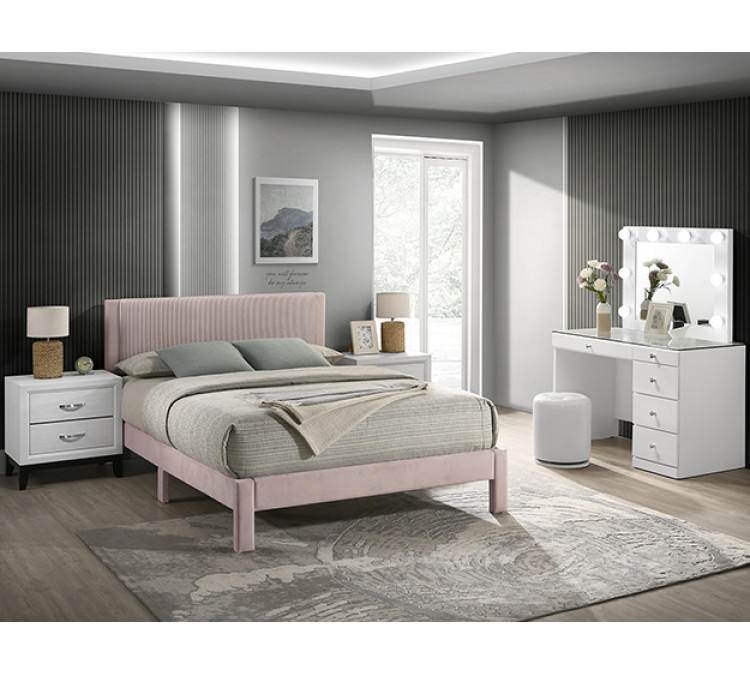 LUCIA BED FRAME - Pink