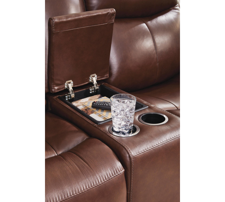 Momentum Moves Sofa and Loveseat - Mahogany