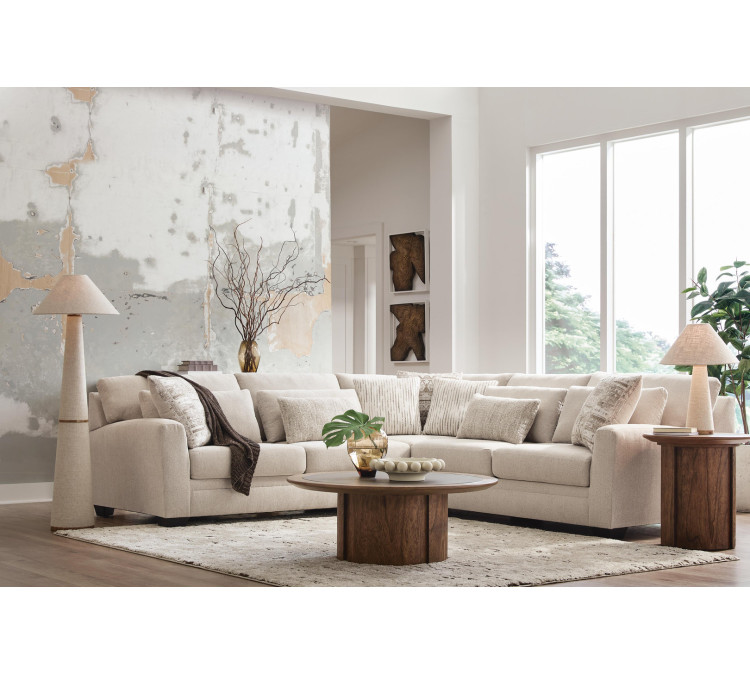 Mandi Point 3-Piece Sectional - Marble