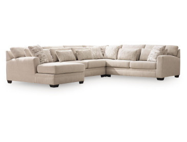 Mandi Point 4-Piece Sectional with Chaise - Marble