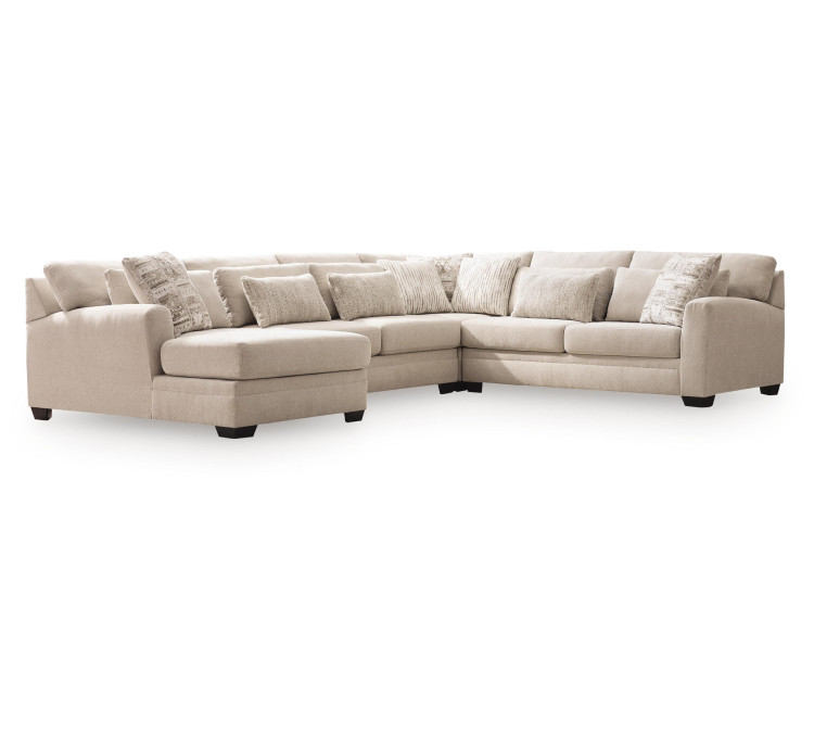 Mandi Point 4-Piece Sectional with Chaise - Marble