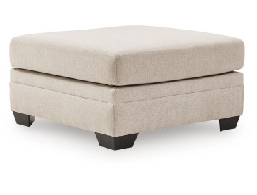 Mandi Point Oversized Accent Ottoman - Marble