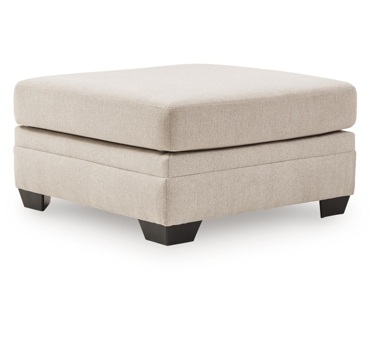 Mandi Point Oversized Accent Ottoman - Marble