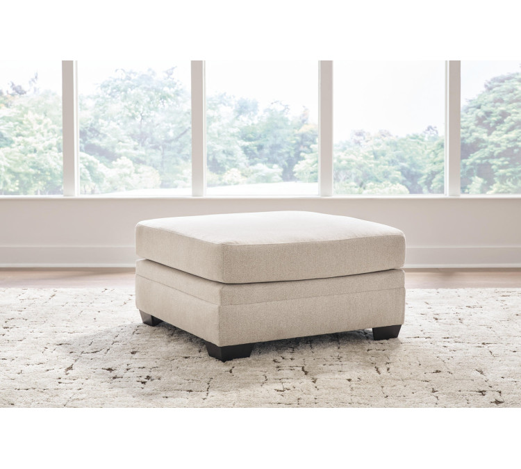 Mandi Point Oversized Accent Ottoman - Marble