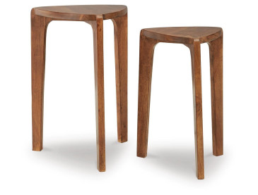 Brynnleigh Accent Table (Set of 2) - Medium Brown