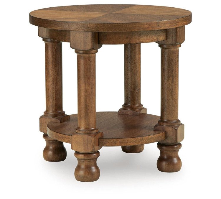 Chadworth End Table - Medium Brown