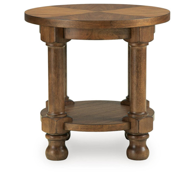 Chadworth End Table - Medium Brown