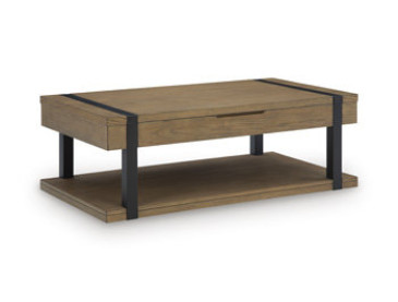 Jorannti Lift-Top Coffee Table - Medium Brown