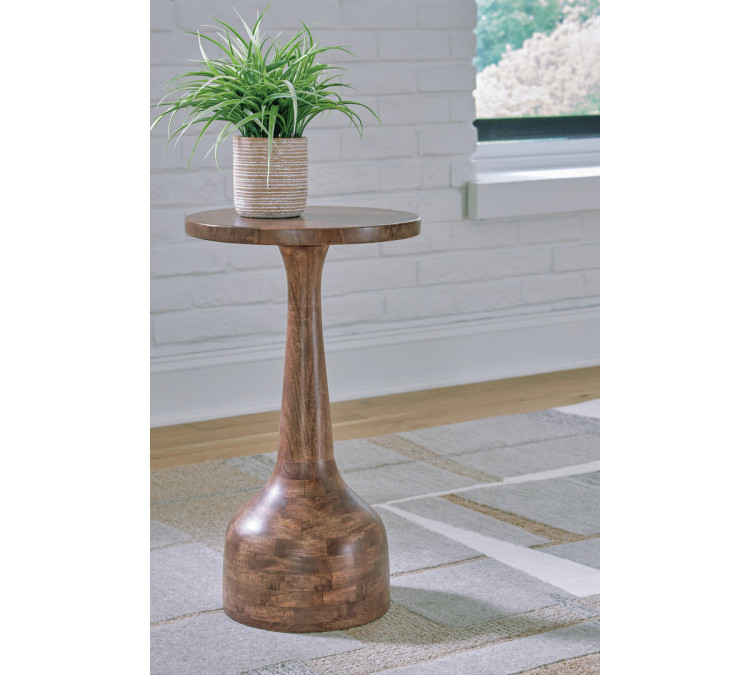 Joville Accent Table - Medium Brown