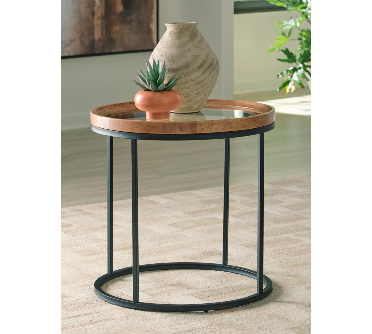 Noraluna End Table - Medium Brown