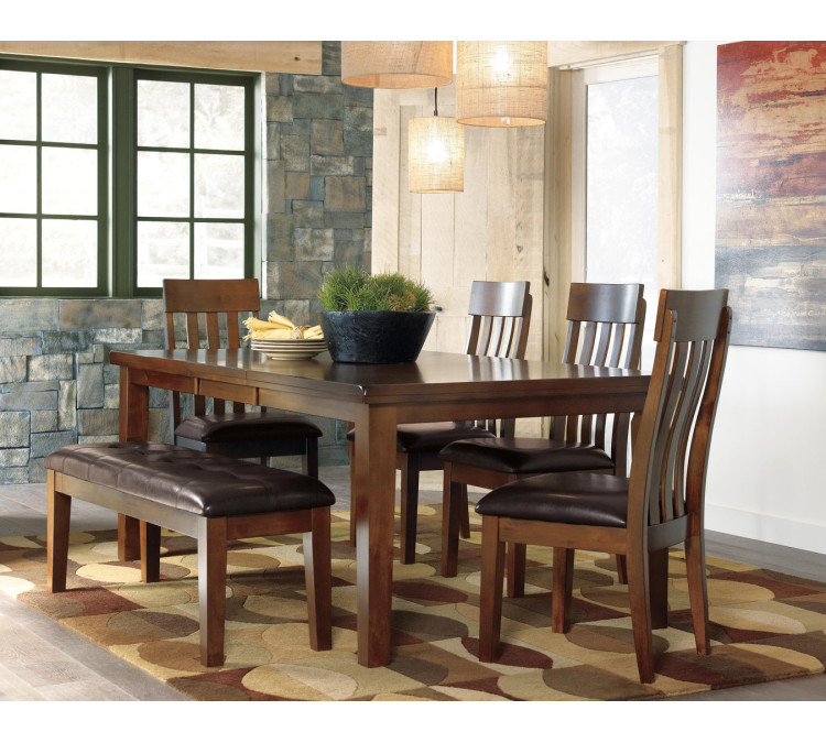 Ralene Dining Bench - Medium Brown