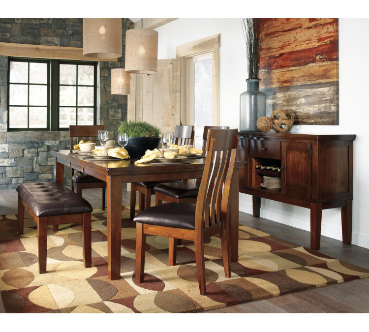 Ralene Dining Bench - Medium Brown