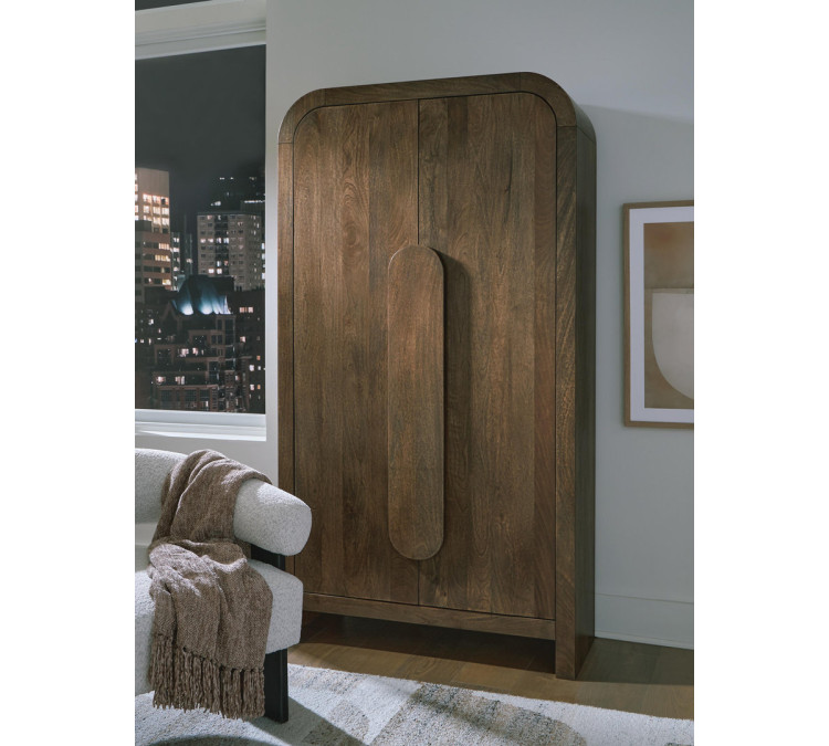 Thoren Accent Cabinet - Medium Brown