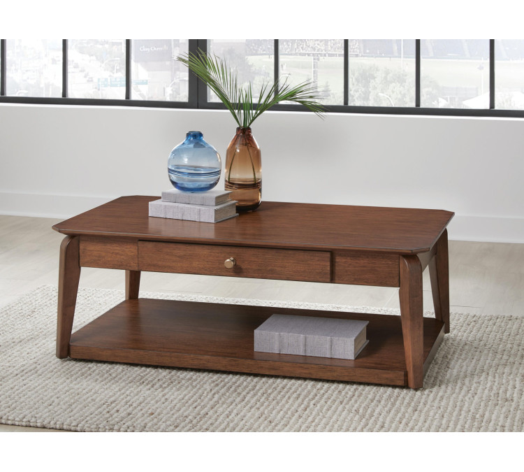 Trenmour Coffee Table - Medium Brown