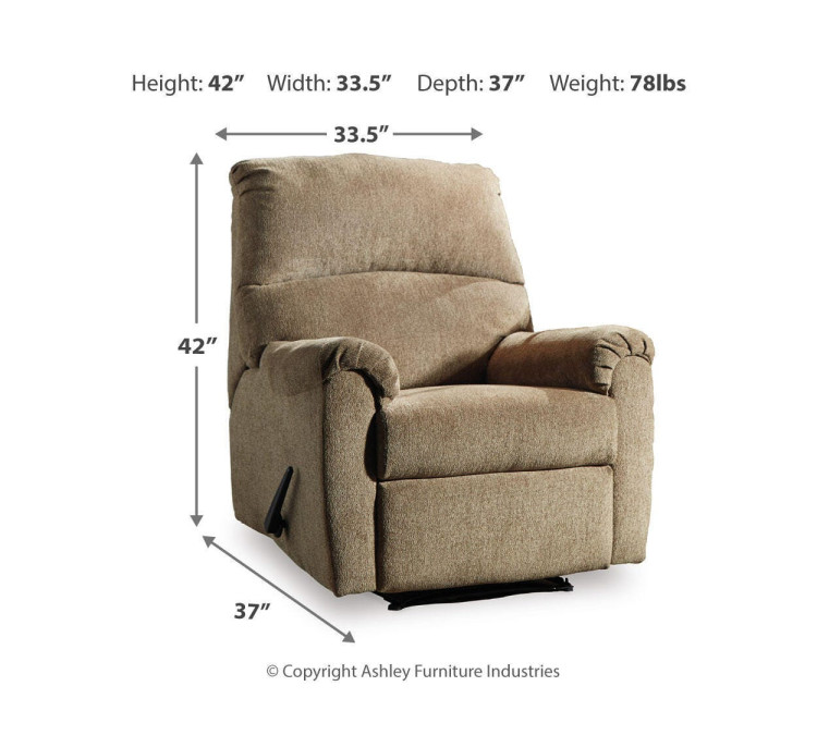 Nerviano Recliner - Mocha