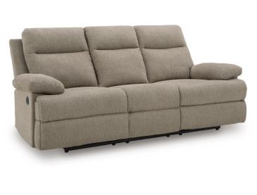 Tarrant Reclining Sofa with Drop Down Table - Mocha
