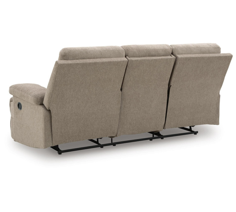 Tarrant Reclining Sofa with Drop Down Table - Mocha