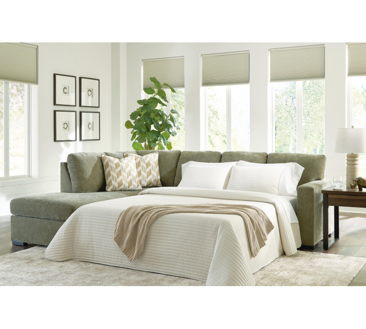 MaKaylen 2-Piece Sleeper Sectional with Chaise - Moss
