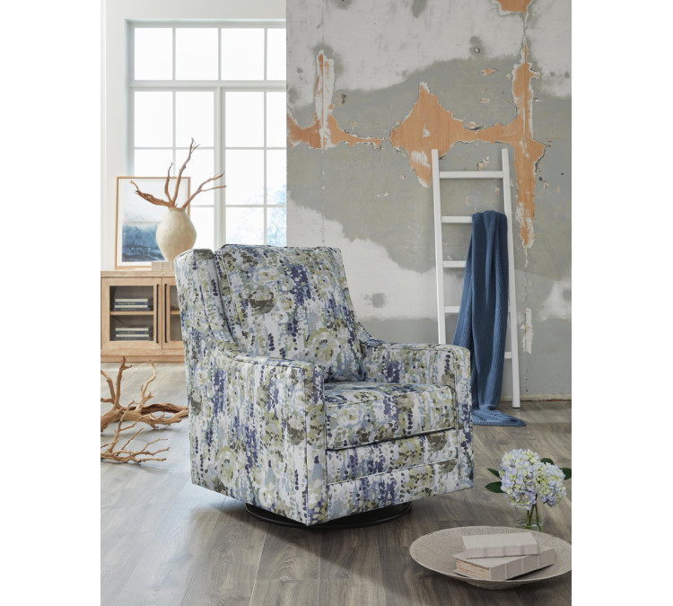 Dustinford Swivel Glider Accent Chair - Multi
