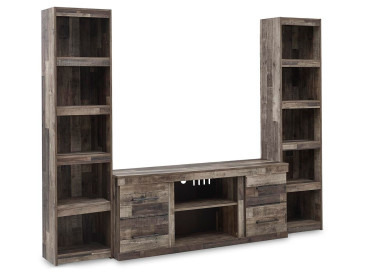 Derekson 3-Piece Entertainment Center - Multi Gray