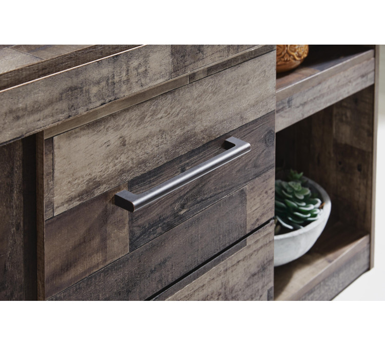 Derekson 4-Piece Entertainment Center - Multi Gray