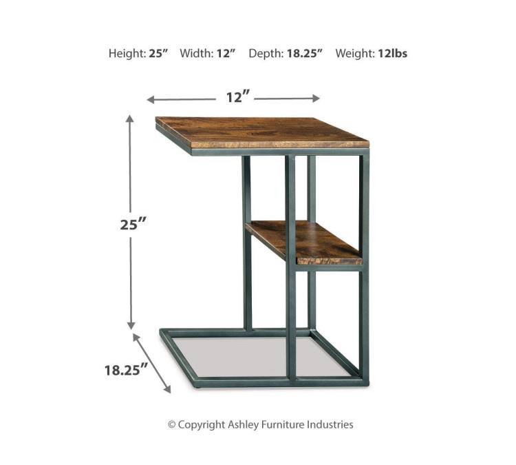 Forestmin Accent Table - Natural/Black