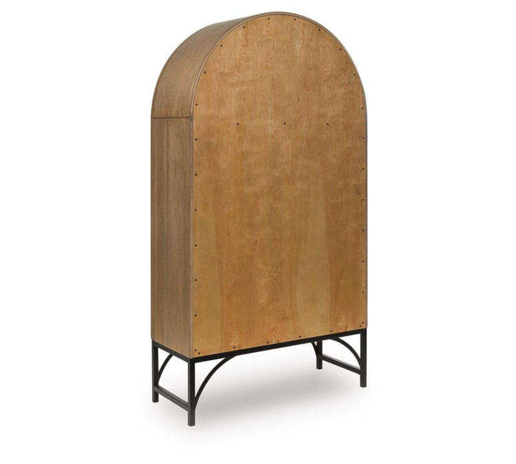 Gwenwich Accent Cabinet - Natural/Black