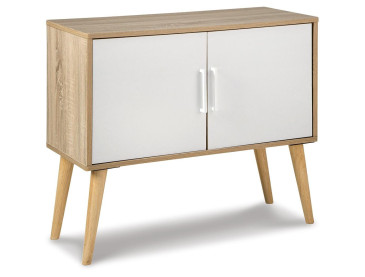 Orinfield Accent Cabinet - Natural/White