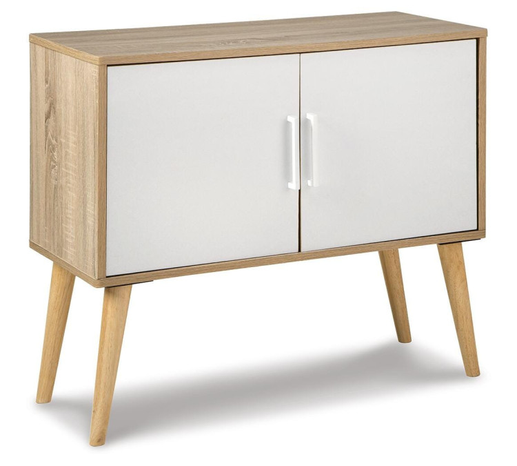Orinfield Accent Cabinet - Natural/White