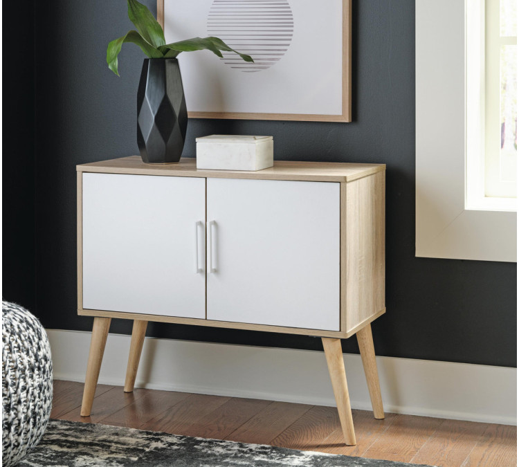 Orinfield Accent Cabinet - Natural/White