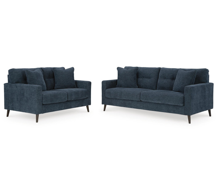 Bixler Sofa and Loveseat - Navy