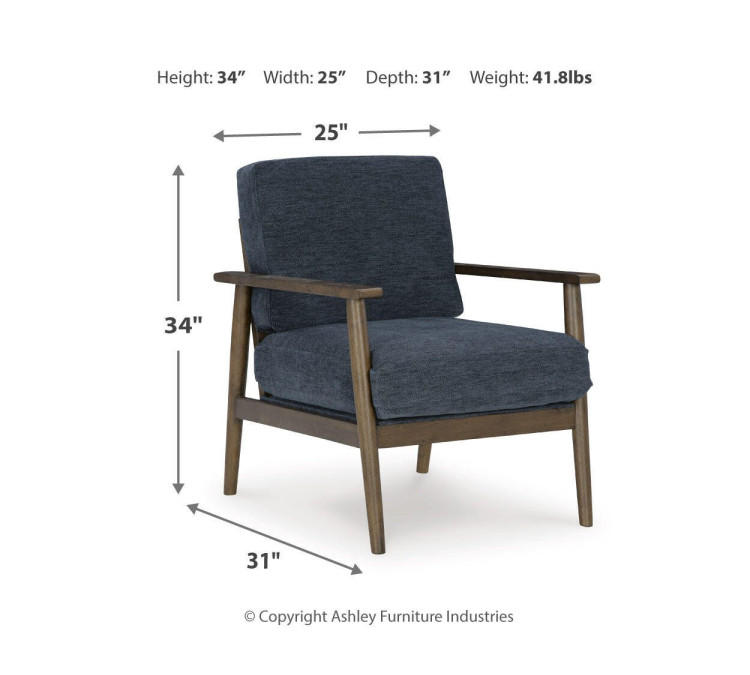 Bixler Sofa, Loveseat and Chair - Navy
