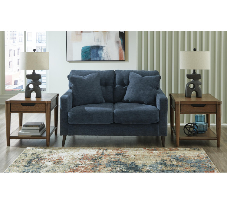 Bixler Sofa, Loveseat and Chair - Navy