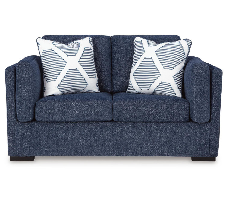 Evansley Sofa and Loveseat - Navy