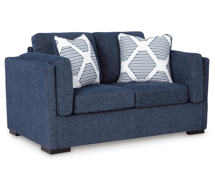 Evansley Sofa and Loveseat - Navy
