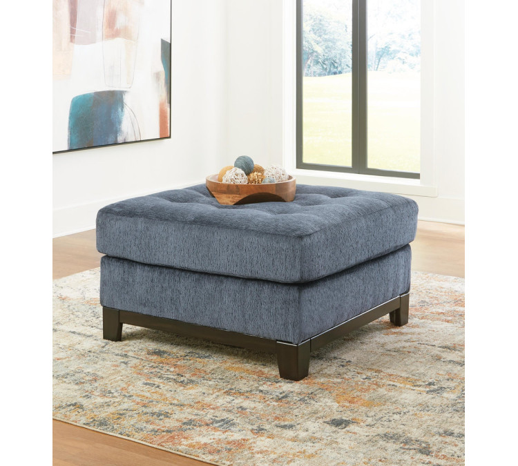 Maxon Place Oversized Accent Ottoman - Navy